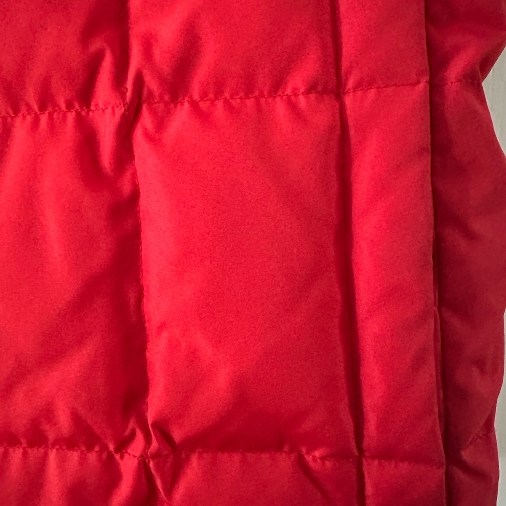 Lands' End Red Down Puffer Vest - Picture 5 of 5